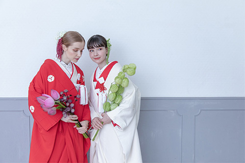 静岡市・富士市・沼津市のドレスショップ、フィーノの新婦が結婚式に着る打掛