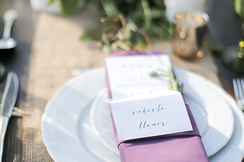 静岡市・富士市・沼津市のドレスショップ、フィーノの結婚式で使う席札