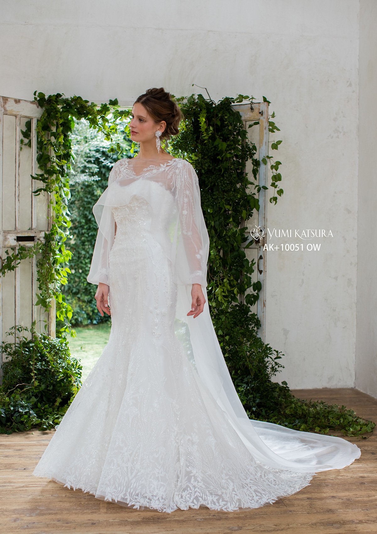 静岡市・富士市・沼津市のドレス専門店フィーノのウエディングドレス、桂由美AK-10051の画像２