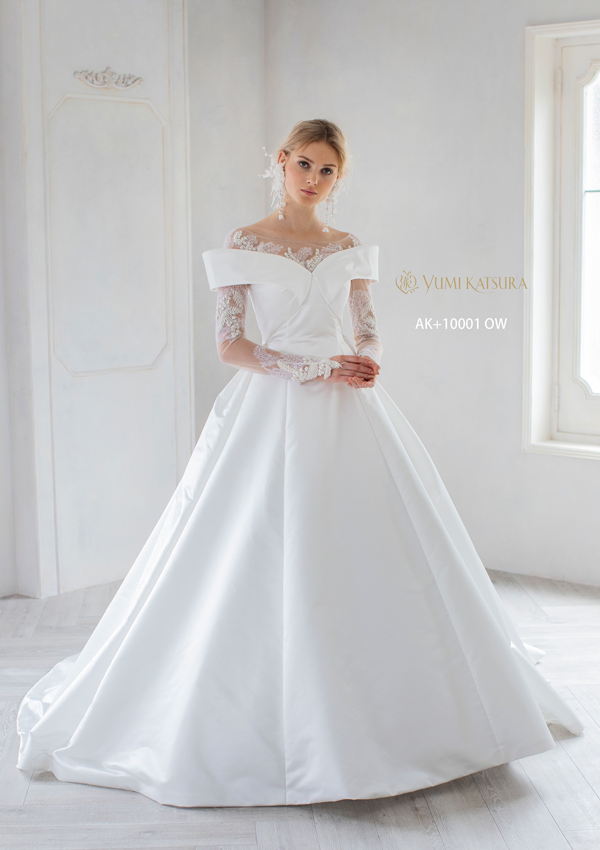 静岡市・富士市・沼津市のドレス専門店フィーノのウエディングドレス、桂由美AK-10001の画像１