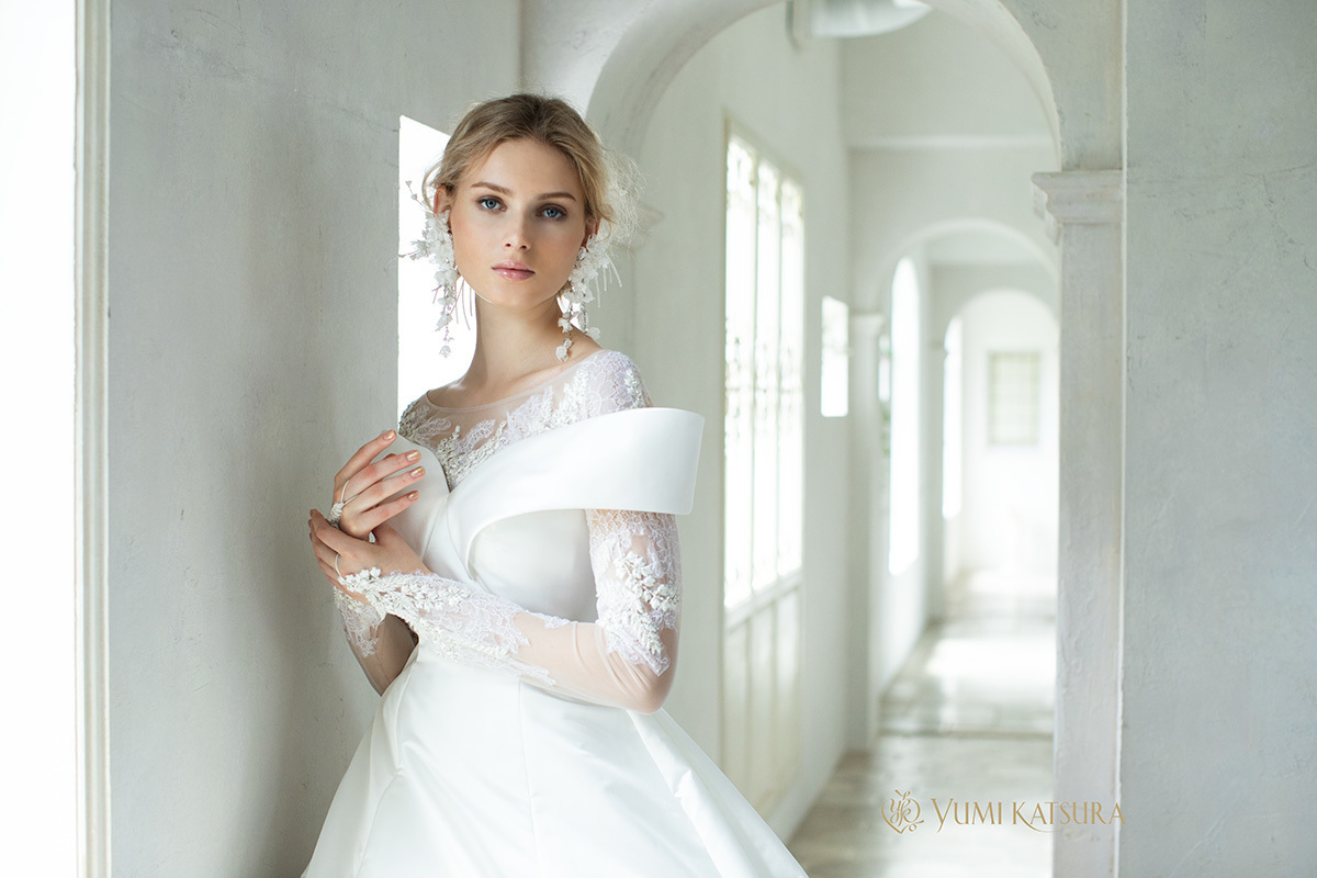 静岡市・富士市・沼津市のドレス専門店フィーノのウエディングドレス、桂由美AK-10001の画像２