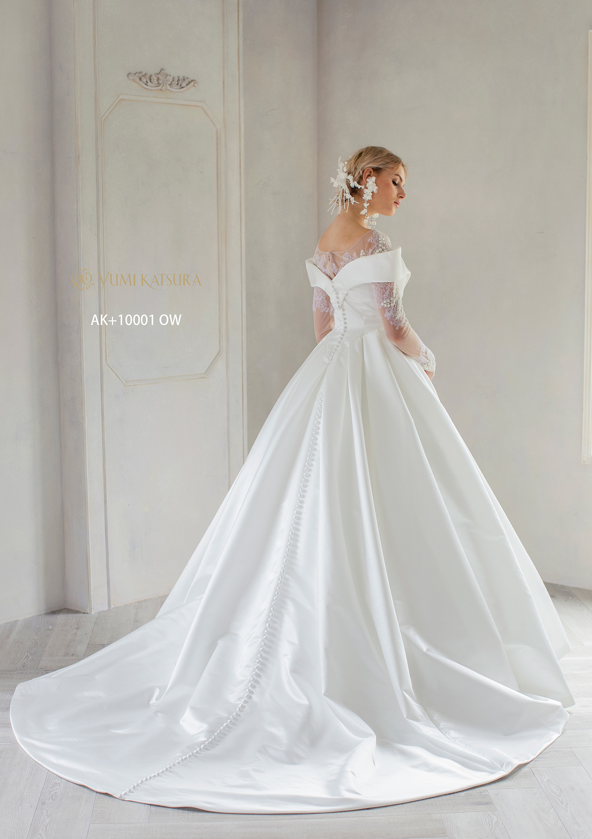 静岡市・富士市・沼津市のドレス専門店フィーノのウエディングドレス、桂由美AK-10001の画像４