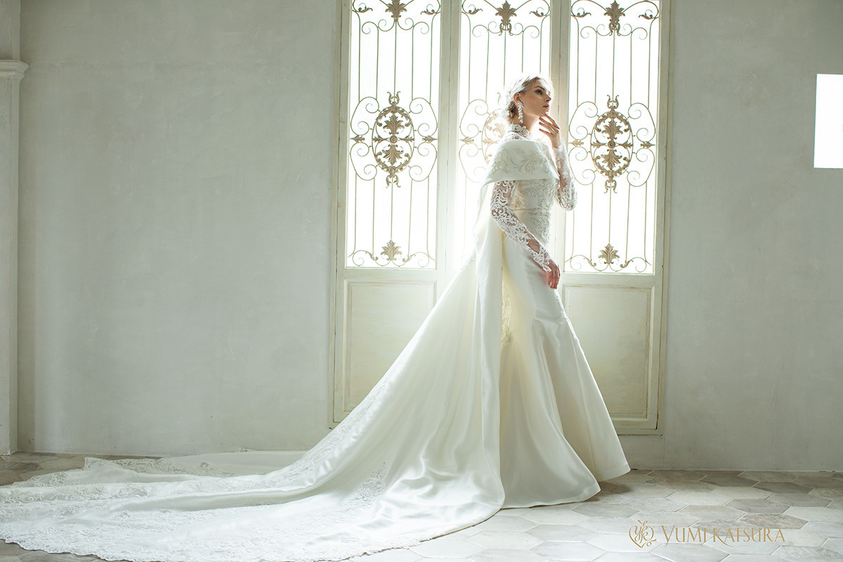 静岡市・富士市・沼津市のドレス専門店フィーノのウエディングドレス、桂由美AK-10002の画像７