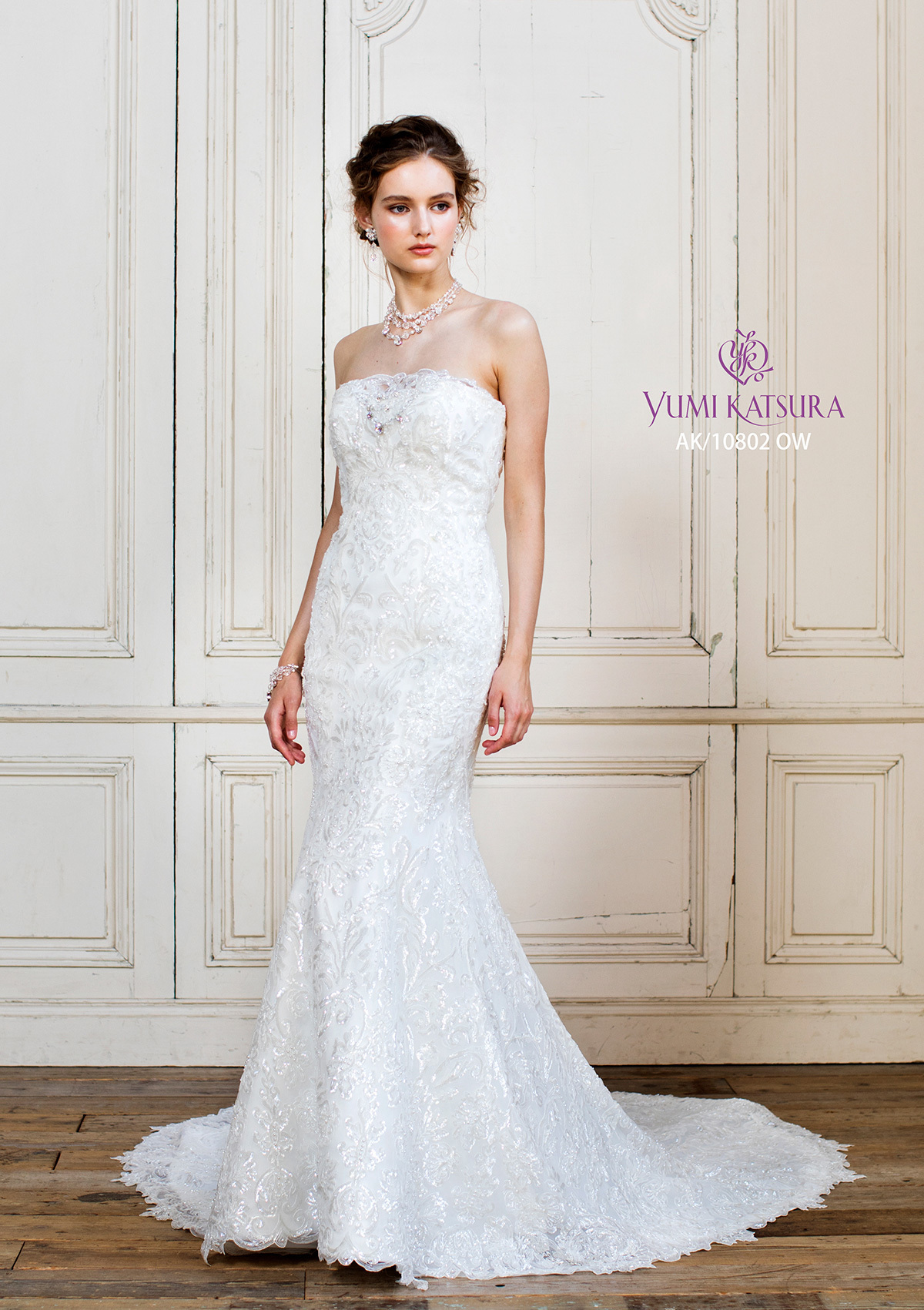 静岡市・富士市・沼津市のドレス専門店フィーノのウエディングドレス、桂由美AK-10802の画像２
