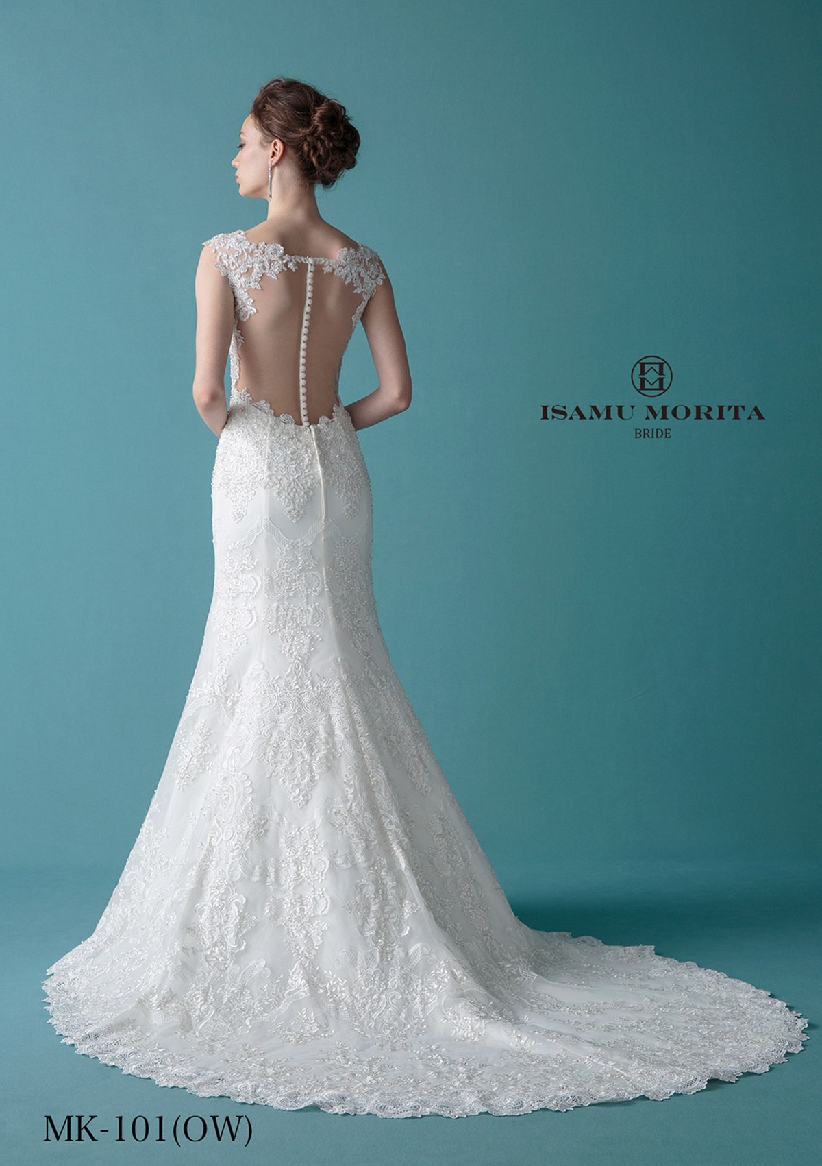 静岡市・富士市・沼津市のドレス専門店フィーノのウエディングドレス、イサムモリタMK-101の画像５