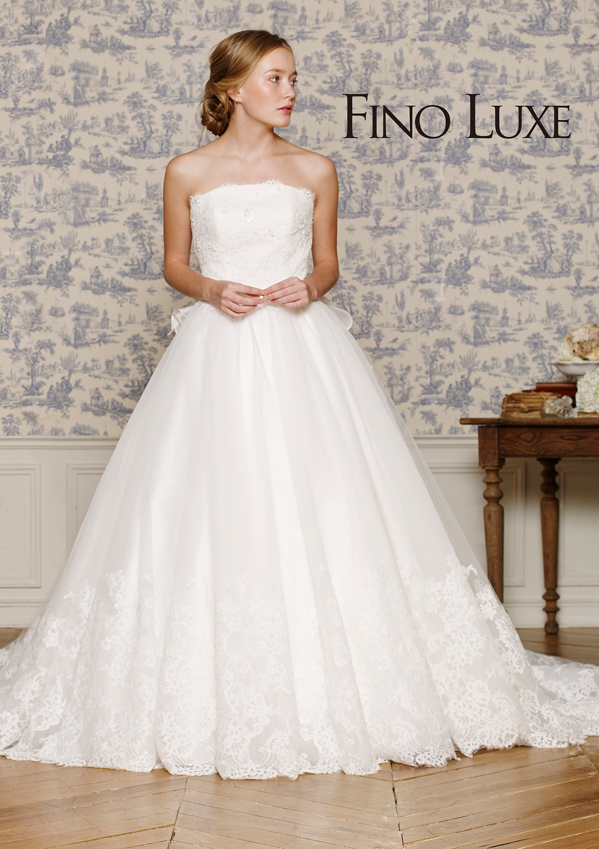 静岡市・富士市・沼津市のドレス専門店フィーノのウエディングドレス、FINO LUXE(フィーノリュクス)FL-34の画像
