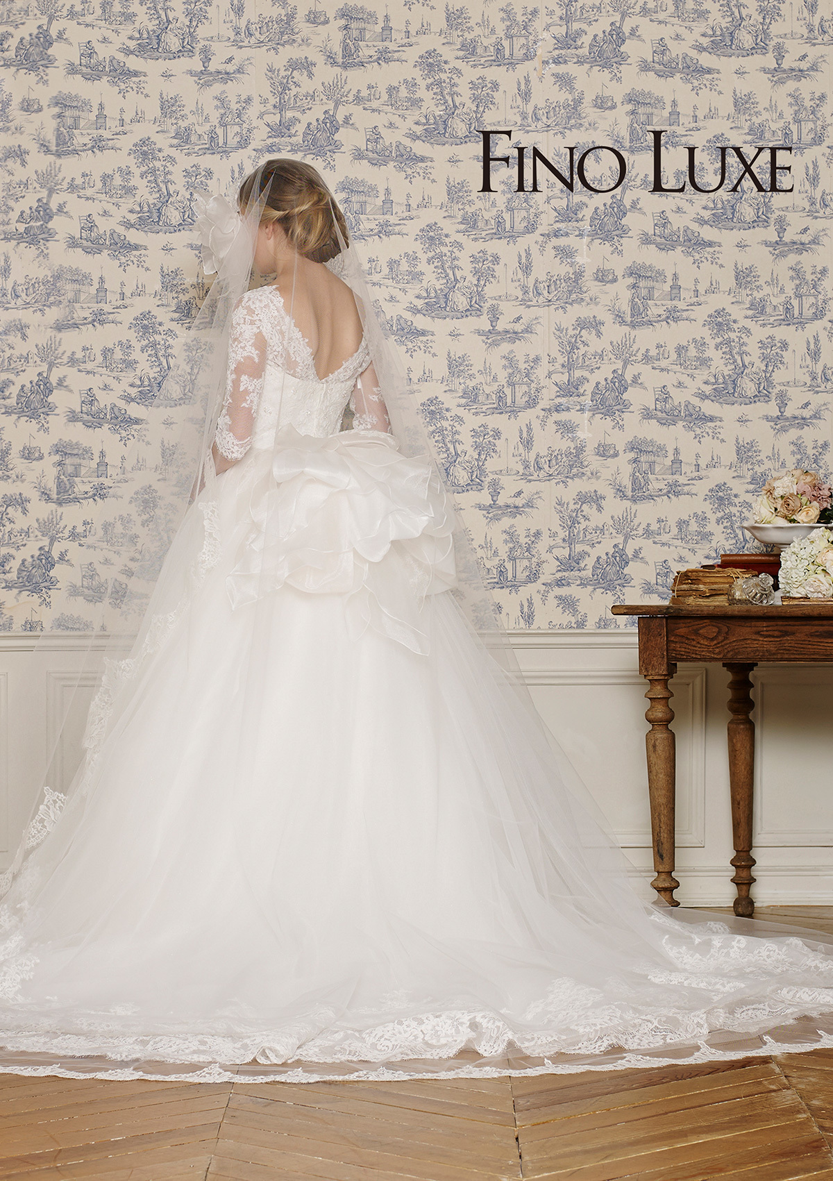 静岡市・富士市・沼津市のドレス専門店フィーノのウエディングドレス、FINO LUXE(フィーノリュクス)FL-34の画像２