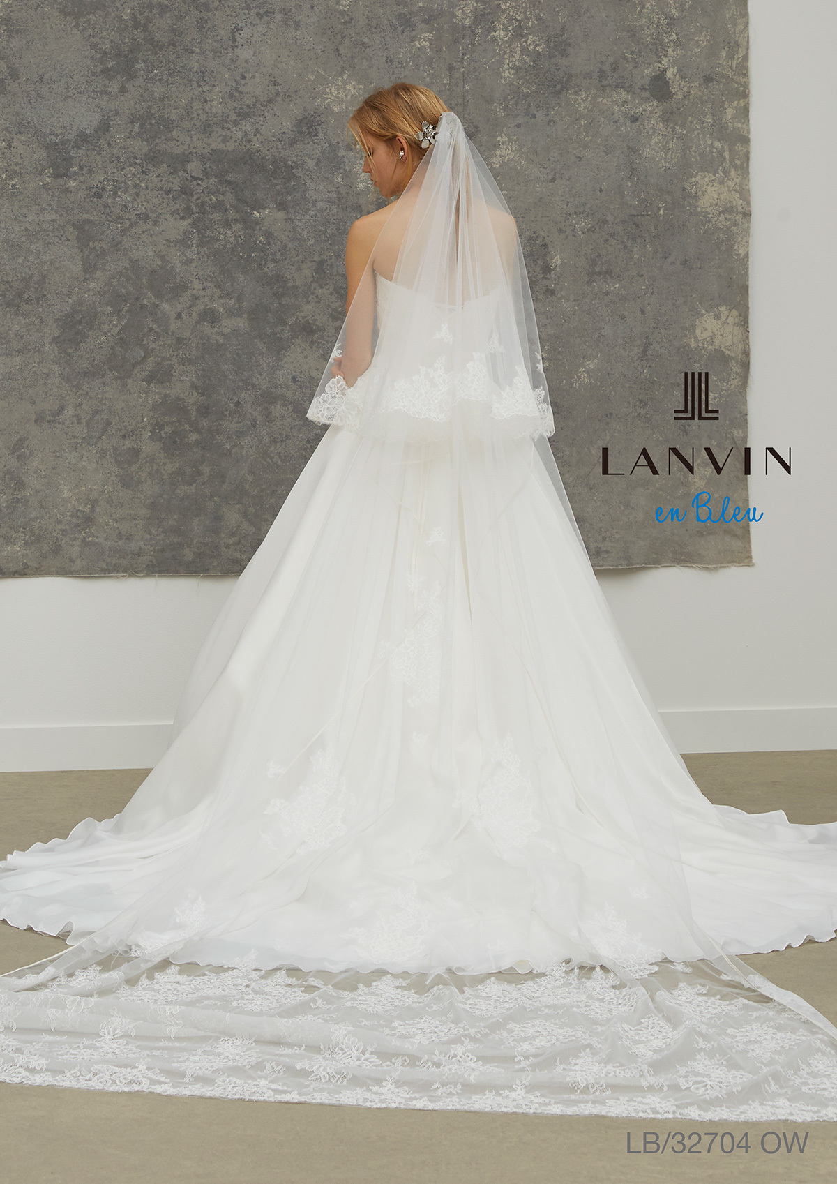 静岡市・富士市・沼津市のドレス専門店フィーノのウエディングドレス、LANVIN(ランバン)LB-32704の画像３