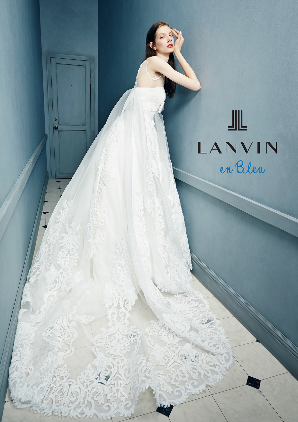 静岡市・富士市・沼津市のドレス専門店フィーノのウエディングドレス、LANVIN(ランバン)LB-32455の画像４