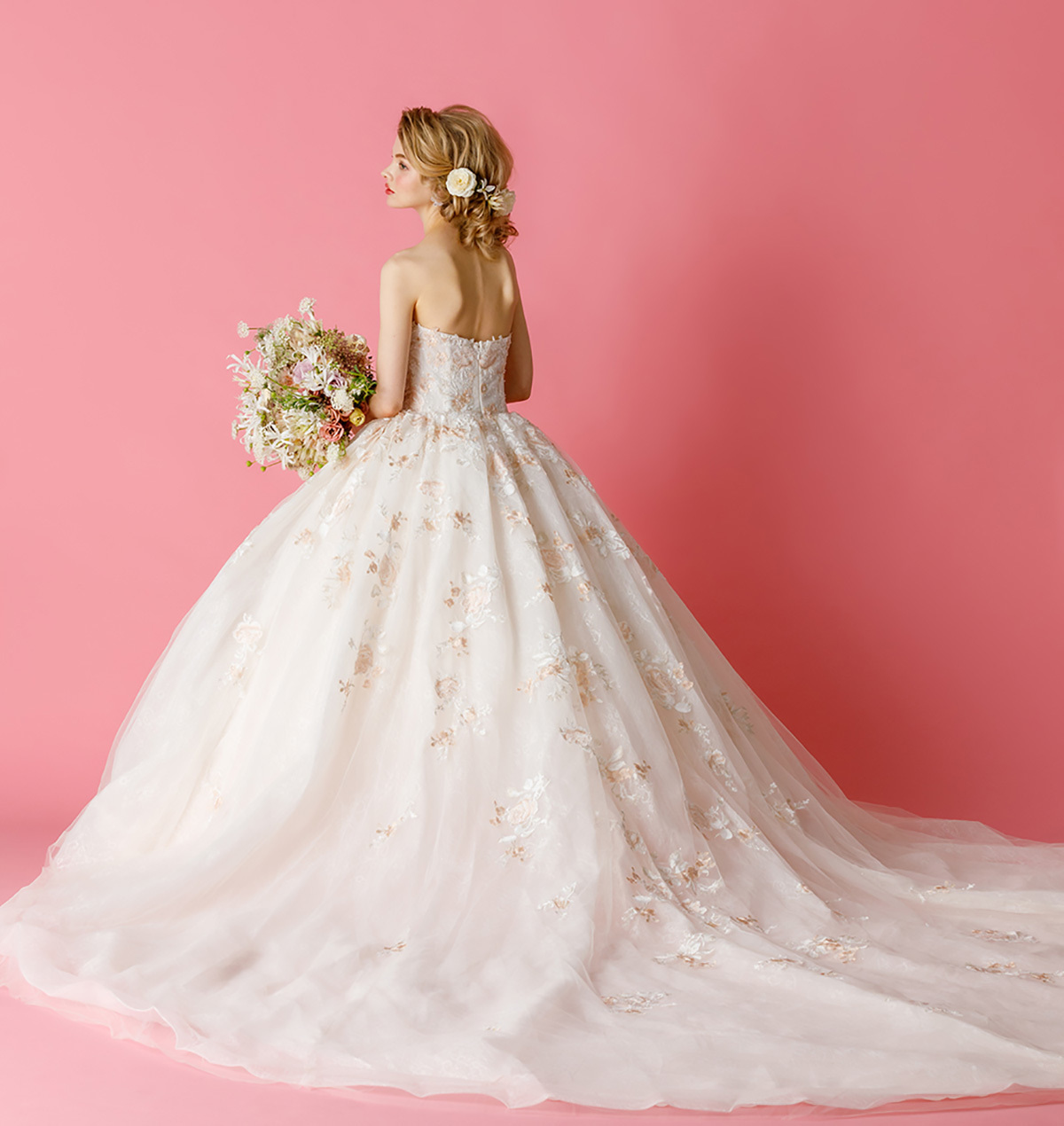 静岡市・富士市・沼津市のドレス専門店フィーノのウエディングドレス、THE HANY(ザ・ハニー)HY-486の画像５