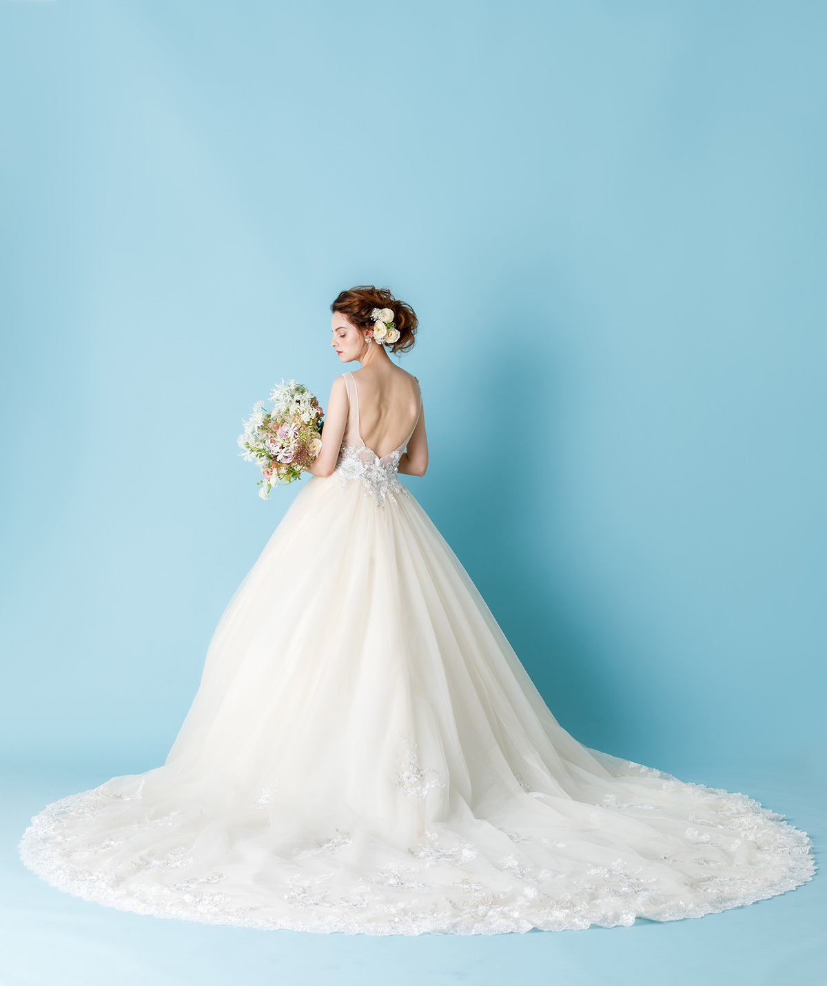 静岡市・富士市・沼津市のドレス専門店フィーノのウエディングドレス、THE HANY(ザ・ハニー)HY-165の画像１