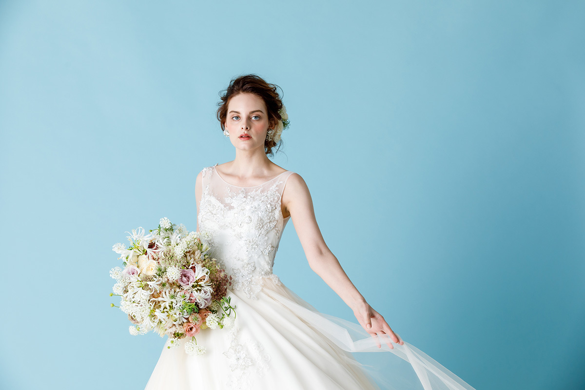 静岡市・富士市・沼津市のドレス専門店フィーノのウエディングドレス、THE HANY(ザ・ハニー)HY-165の画像３