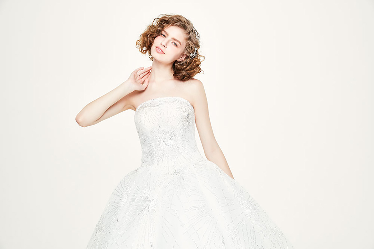 静岡市・富士市・沼津市のドレス専門店フィーノのウエディングドレス、THE HANY(ザ・ハニー)HY-9941の画像２