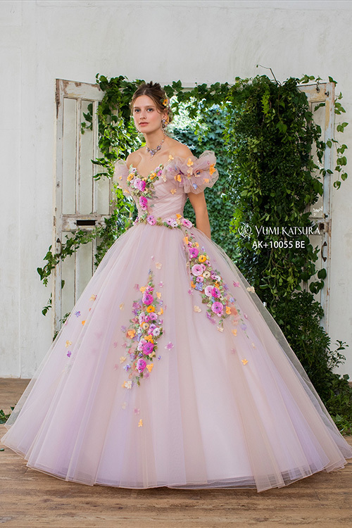 静岡市・富士市・沼津市のドレス専門店フィーノのカラードレス、桂由美AK-10055BE