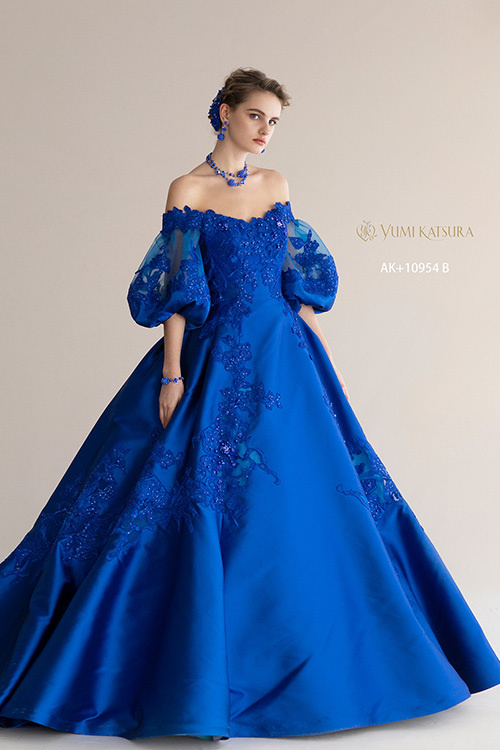 静岡市・富士市・沼津市のドレス専門店フィーノのカラードレス、桂由美AK-10954BL