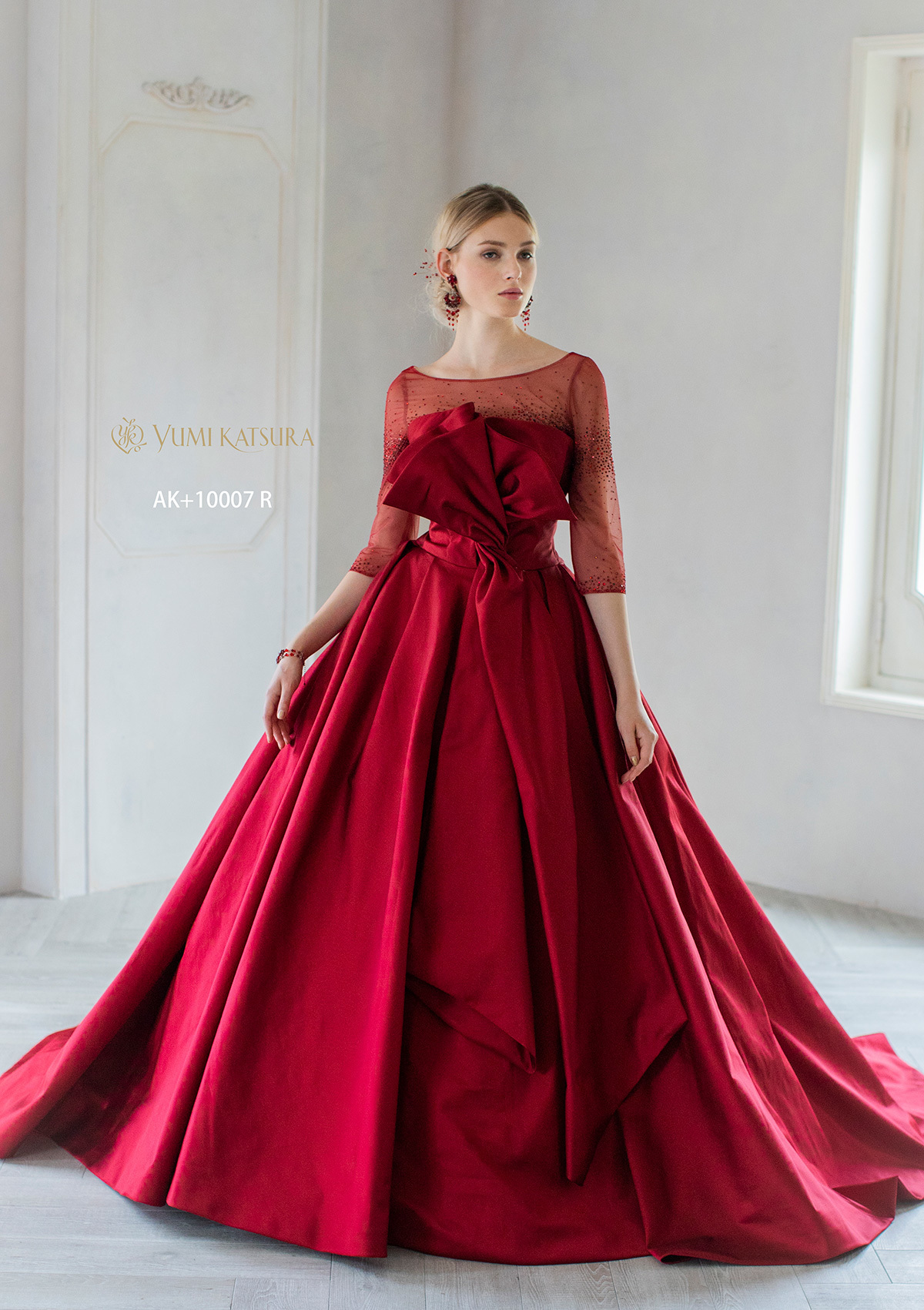 静岡市・富士市・沼津市のドレス専門店フィーノのカラードレス、桂由美AK-10007REの画像１