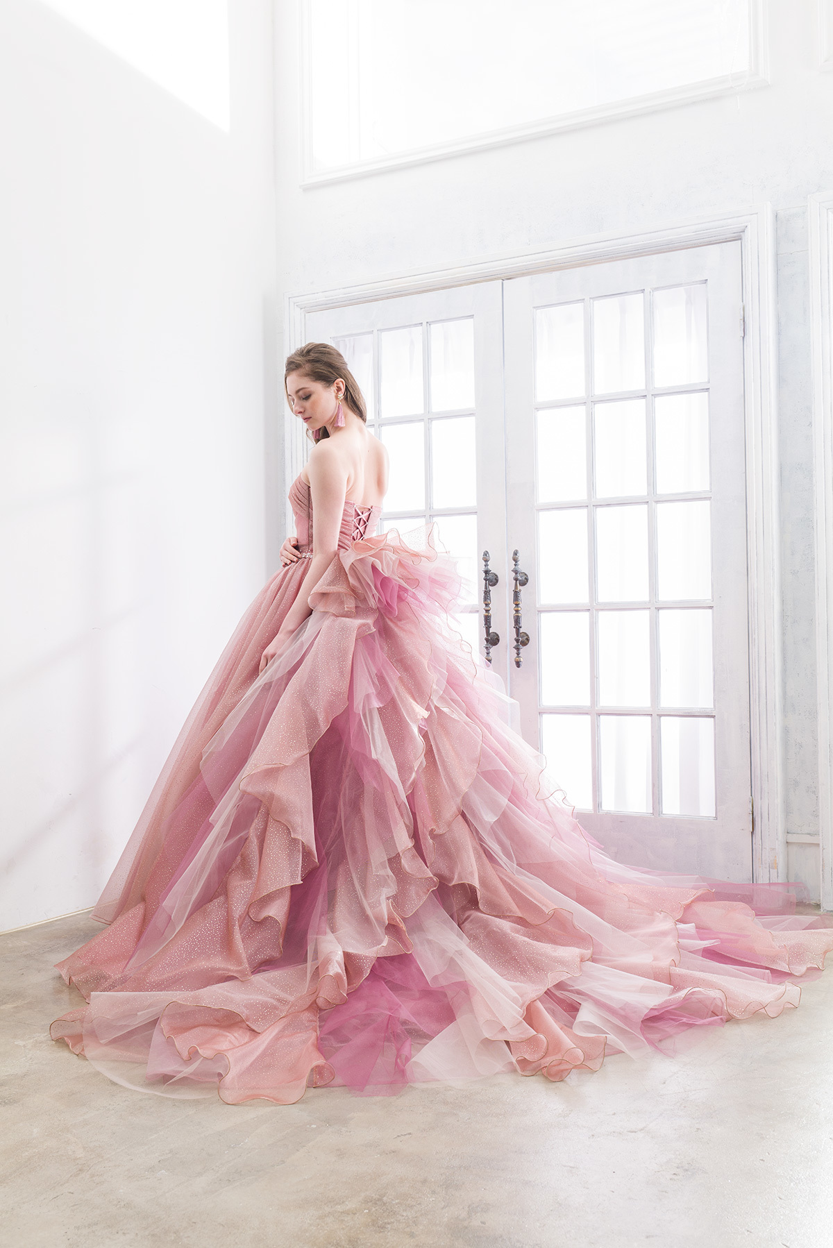 静岡市・富士市・沼津市のドレス専門店フィーノのカラードレス、イサムモリタIC-101PKの画像２