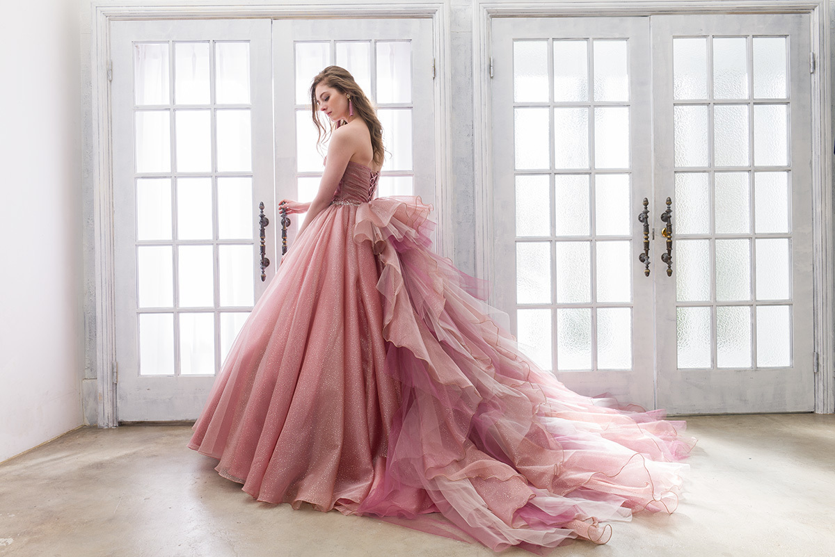 静岡市・富士市・沼津市のドレス専門店フィーノのカラードレス、イサムモリタIC-101PKの画像３