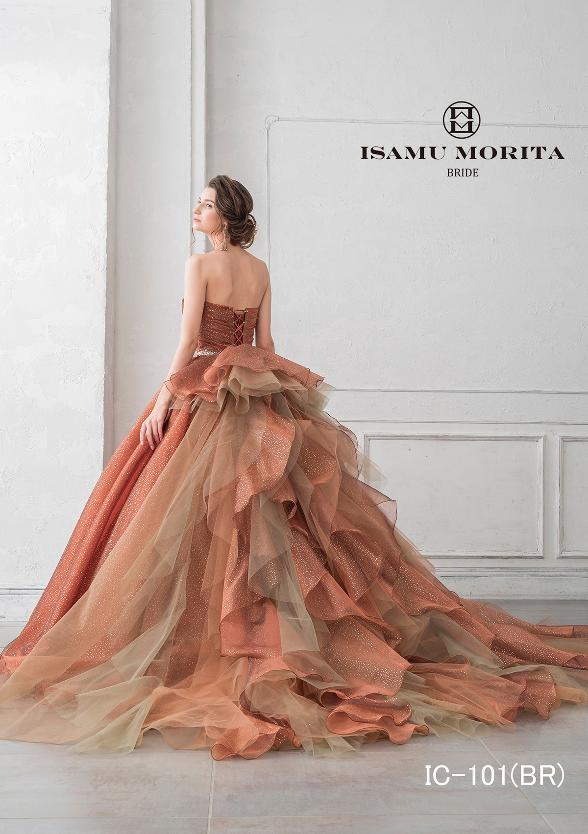 静岡市・富士市・沼津市のドレス専門店フィーノのカラードレス、イサムモリタIC-101BRの画像２