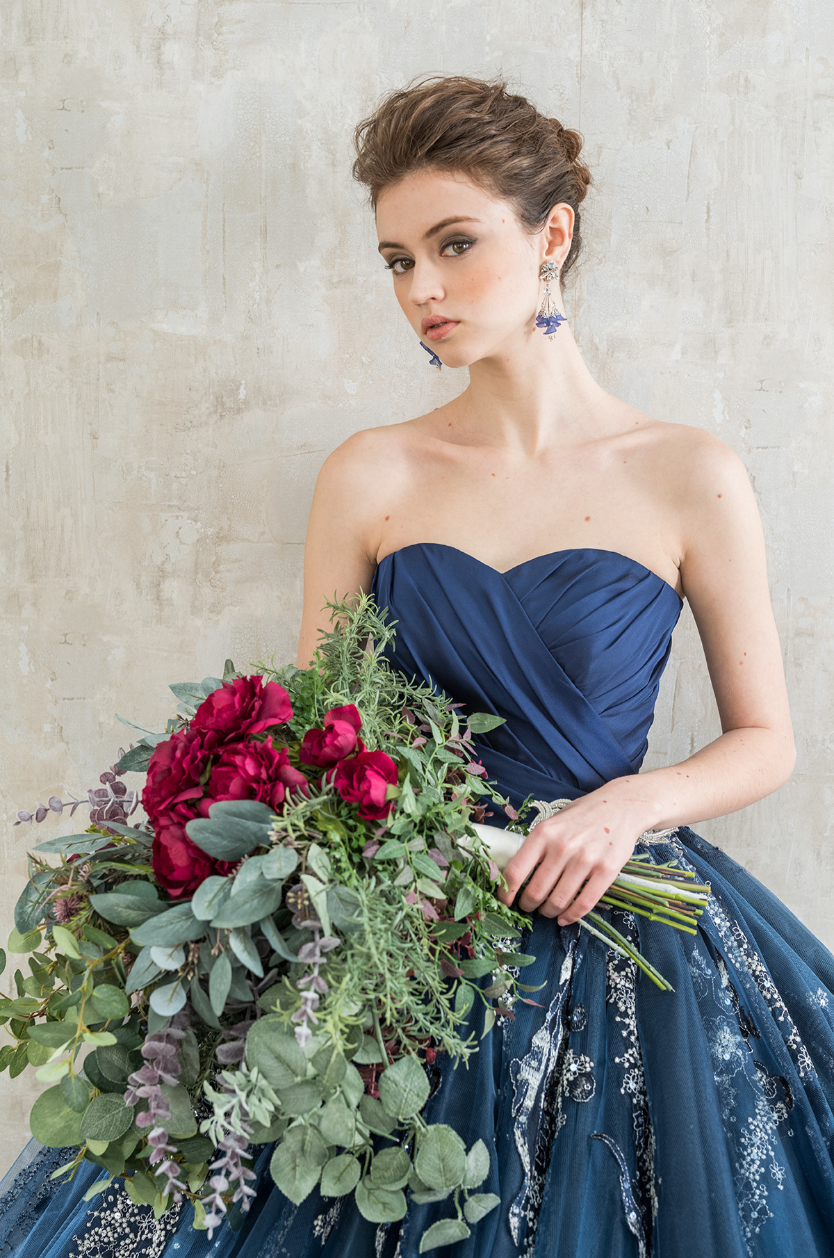 静岡市・富士市・沼津市のドレス専門店フィーノのカラードレス、イサムモリタIC-84BLの画像３