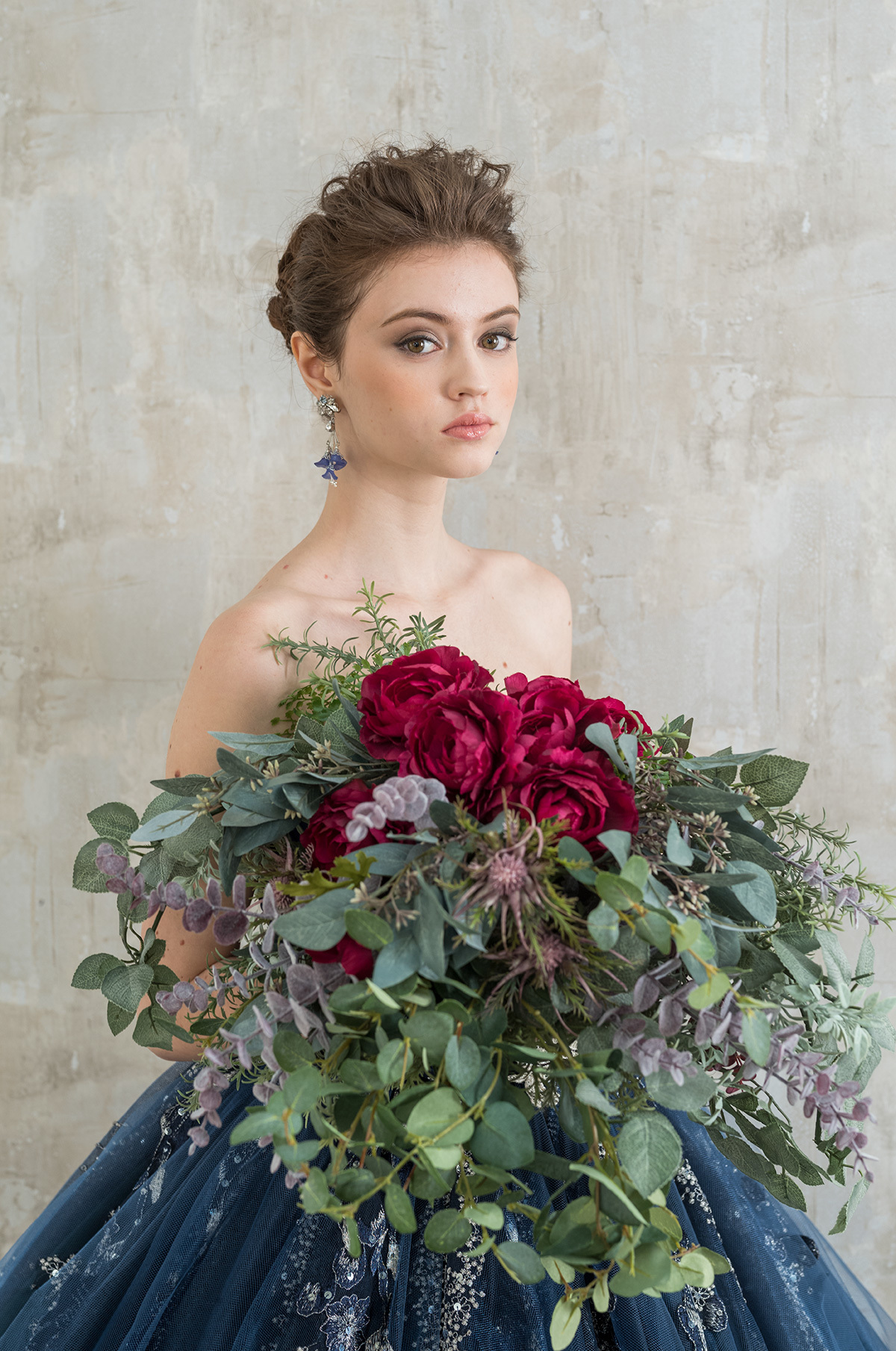 静岡市・富士市・沼津市のドレス専門店フィーノのカラードレス、イサムモリタIC-84BLの画像４