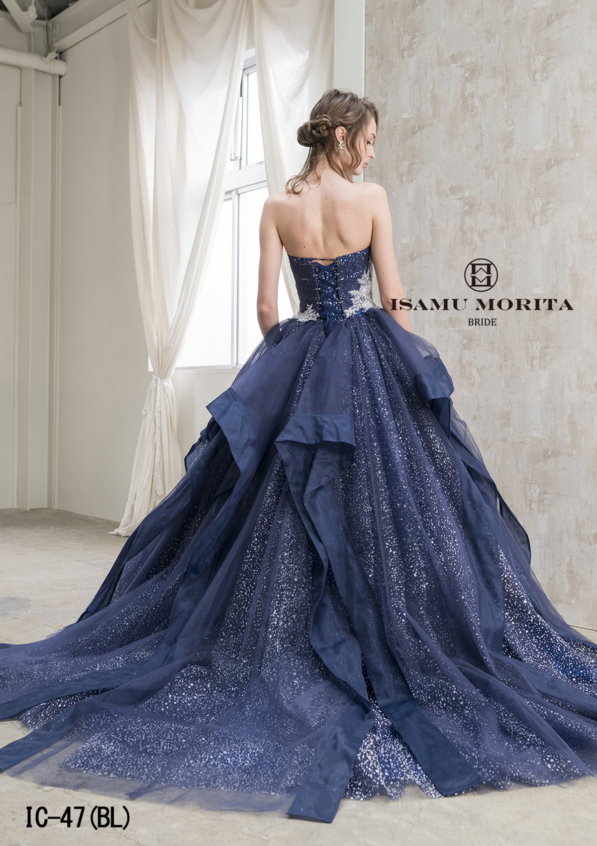 静岡市・富士市・沼津市のドレス専門店フィーノのカラードレス、イサムモリタIC-47NBの画像２
