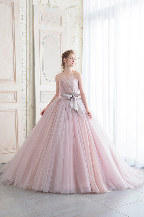 静岡市・富士市・沼津市のドレス専門店フィーノのカラードレス、FINO LUXE(フィーノリュクス)FL-48PK