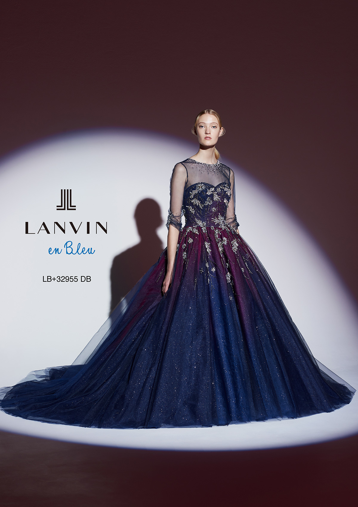 静岡市・富士市・沼津市のドレス専門店フィーノのカラードレス、LANVIN(ランバン)LB-32955NBの画像１