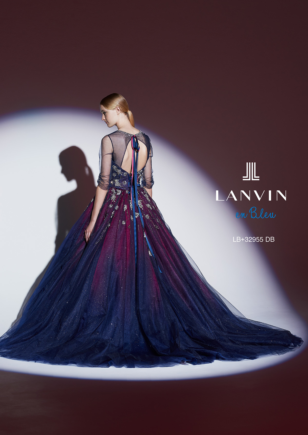 静岡市・富士市・沼津市のドレス専門店フィーノのカラードレス、LANVIN(ランバン)LB-32955NBの画像３
