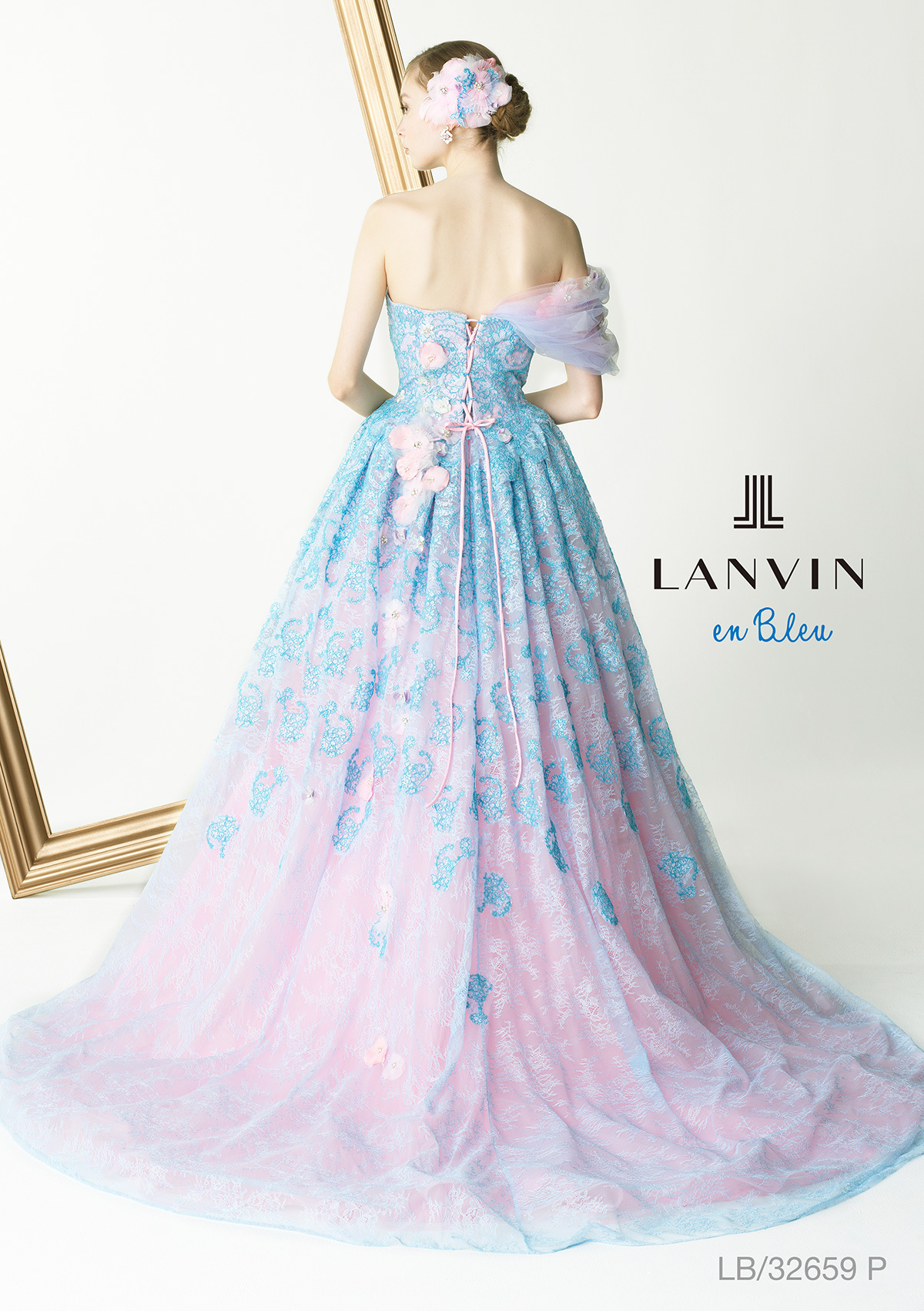 静岡市・富士市・沼津市のドレス専門店フィーノのカラードレス、LANVIN(ランバン)LB-32659BLの画像３