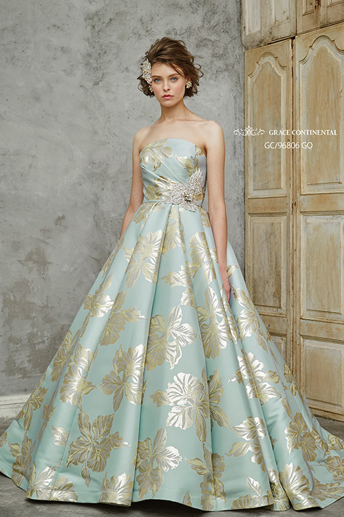 静岡市・富士市・沼津市のドレス専門店フィーノのカラードレス、GRACE CONTINENTAL（グレースコンチネンタル）GC-96806(GO)