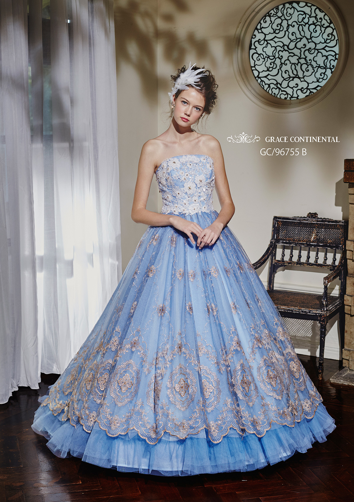 静岡市・富士市・沼津市のドレス専門店フィーノのカラードレス、GRACE CONTINENTAL（グレースコンチネンタル）GC-96755の画像２