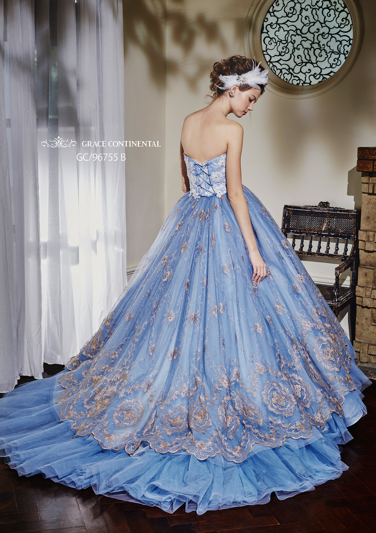 静岡市・富士市・沼津市のドレス専門店フィーノのカラードレス、GRACE CONTINENTAL（グレースコンチネンタル）GC-96755の画像３