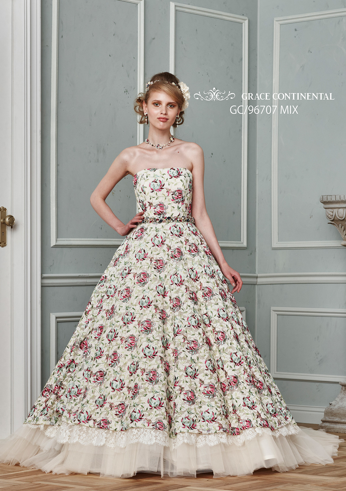 静岡市・富士市・沼津市のドレス専門店フィーノのカラードレス、GRACE CONTINENTAL（グレースコンチネンタル）GC-96707の画像１