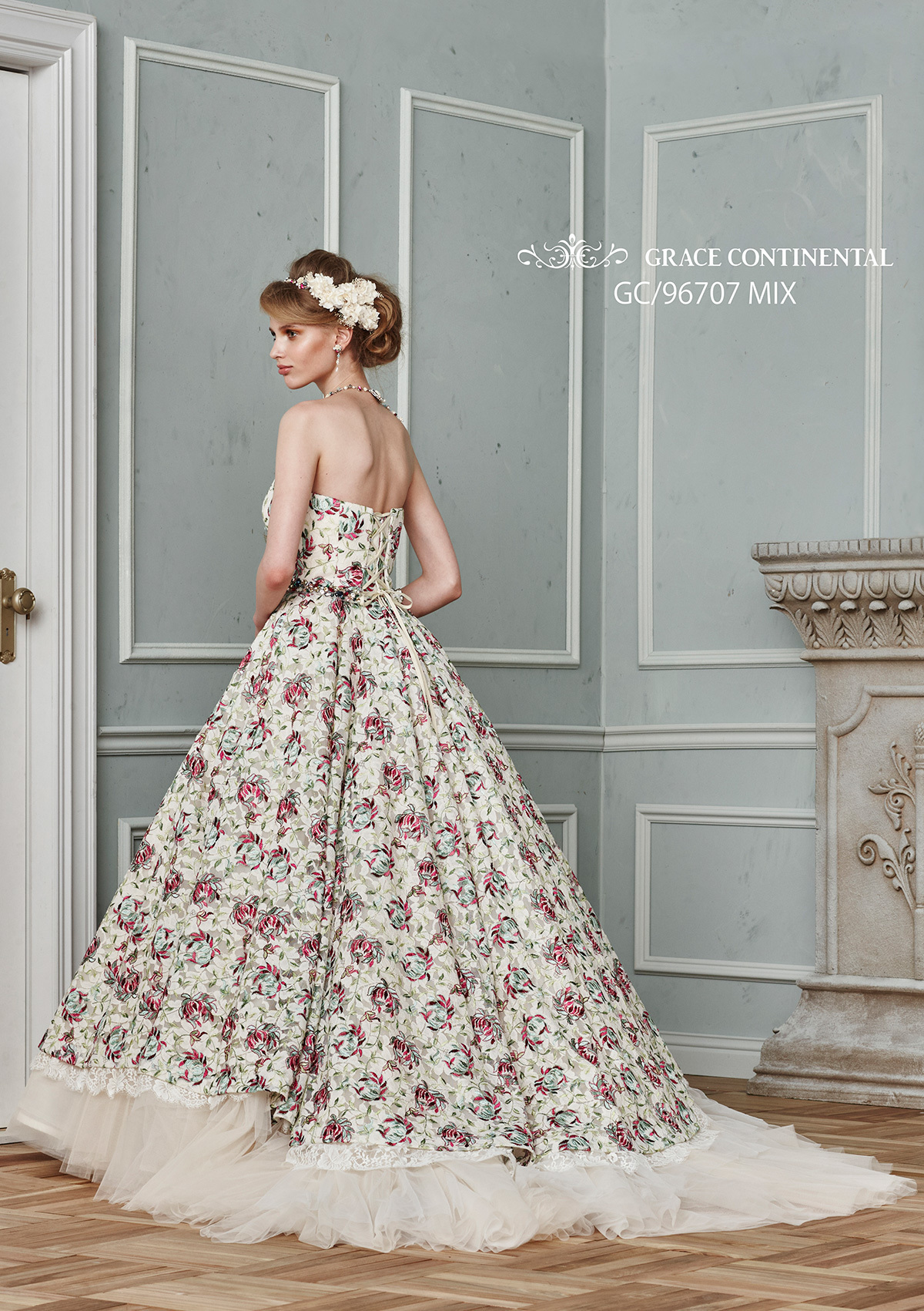 静岡市・富士市・沼津市のドレス専門店フィーノのカラードレス、GRACE CONTINENTAL（グレースコンチネンタル）GC-96707の画像２