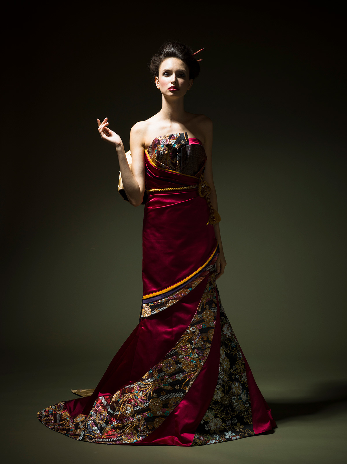 静岡市・富士市・沼津市のドレス専門店フィーノのカラードレス、ATSUのATSU-002（ジャーマリー)の画像１