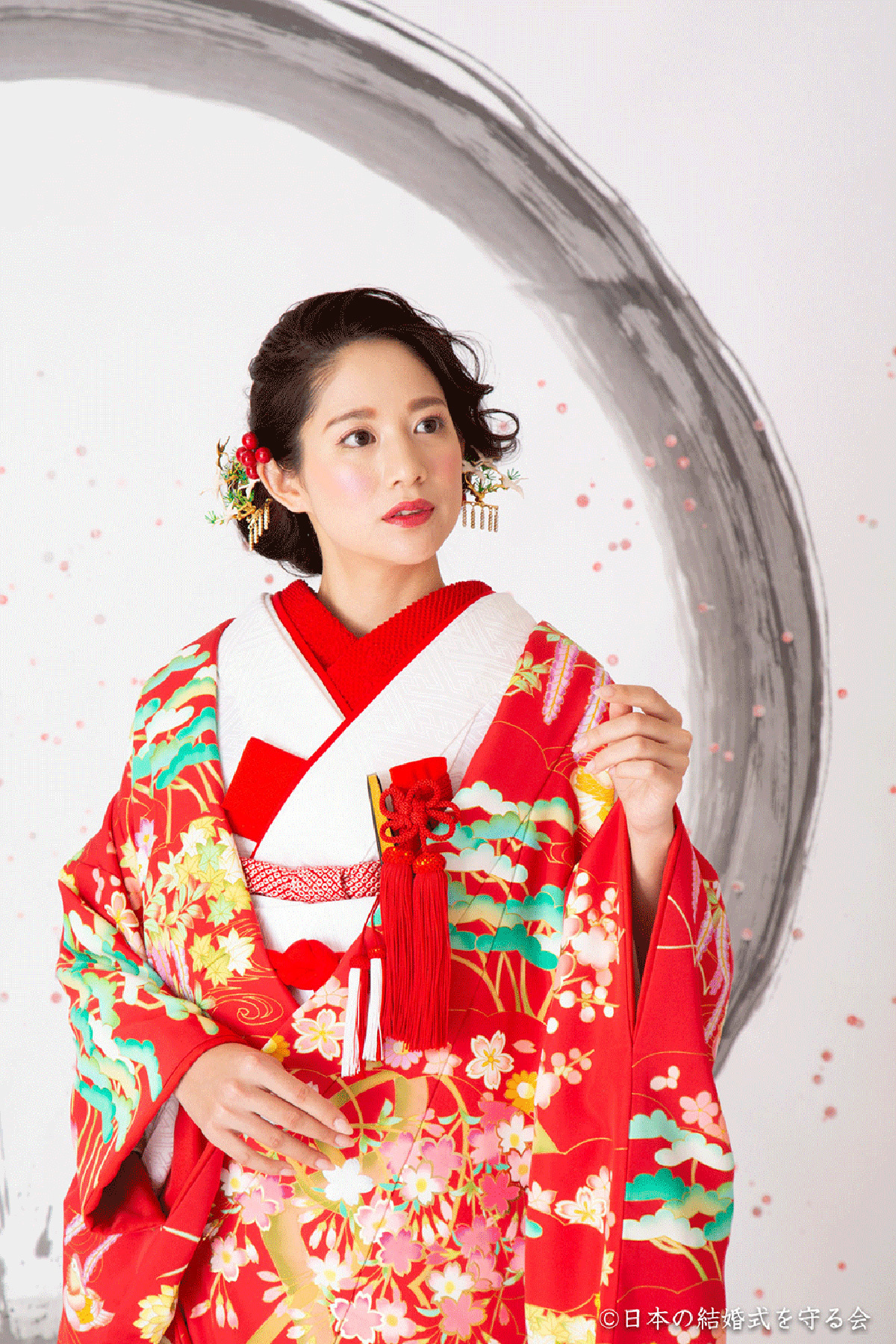 静岡市・富士市・沼津市のドレス専門店フィーノの和装、友禅・秋山章CA-3398（慶陽賛寿）の画像４