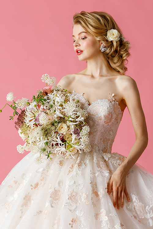 静岡市・富士市・沼津市のドレス専門店フィーノのカラードレス、THE HANYのHY-486（EIMY)の画像