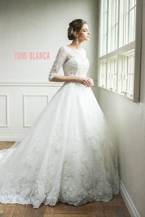 静岡市・富士市・沼津市のドレス専門店フィーノのウエディングドレス、YB-15953の画像