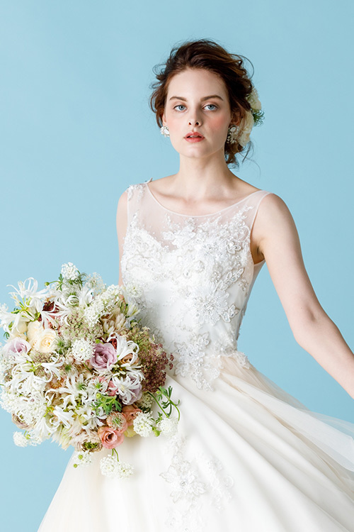 静岡市・富士市・沼津市のドレス専門店フィーノのウエディングドレス、HY-165の画像