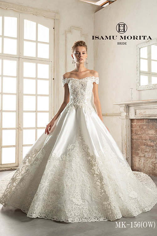 静岡市・富士市・沼津市のドレス専門店フィーノのウエディングドレス、MK-156の画像