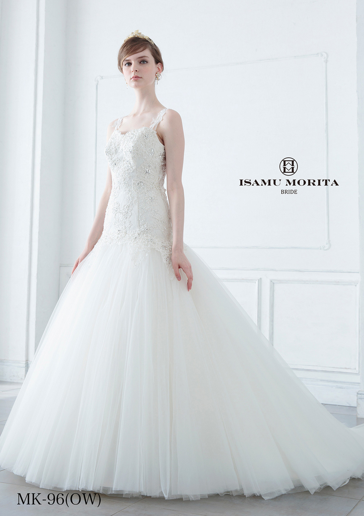 静岡市・富士市・沼津市のドレス専門店フィーノのウエディングドレス、MK-96(OW)の画像1