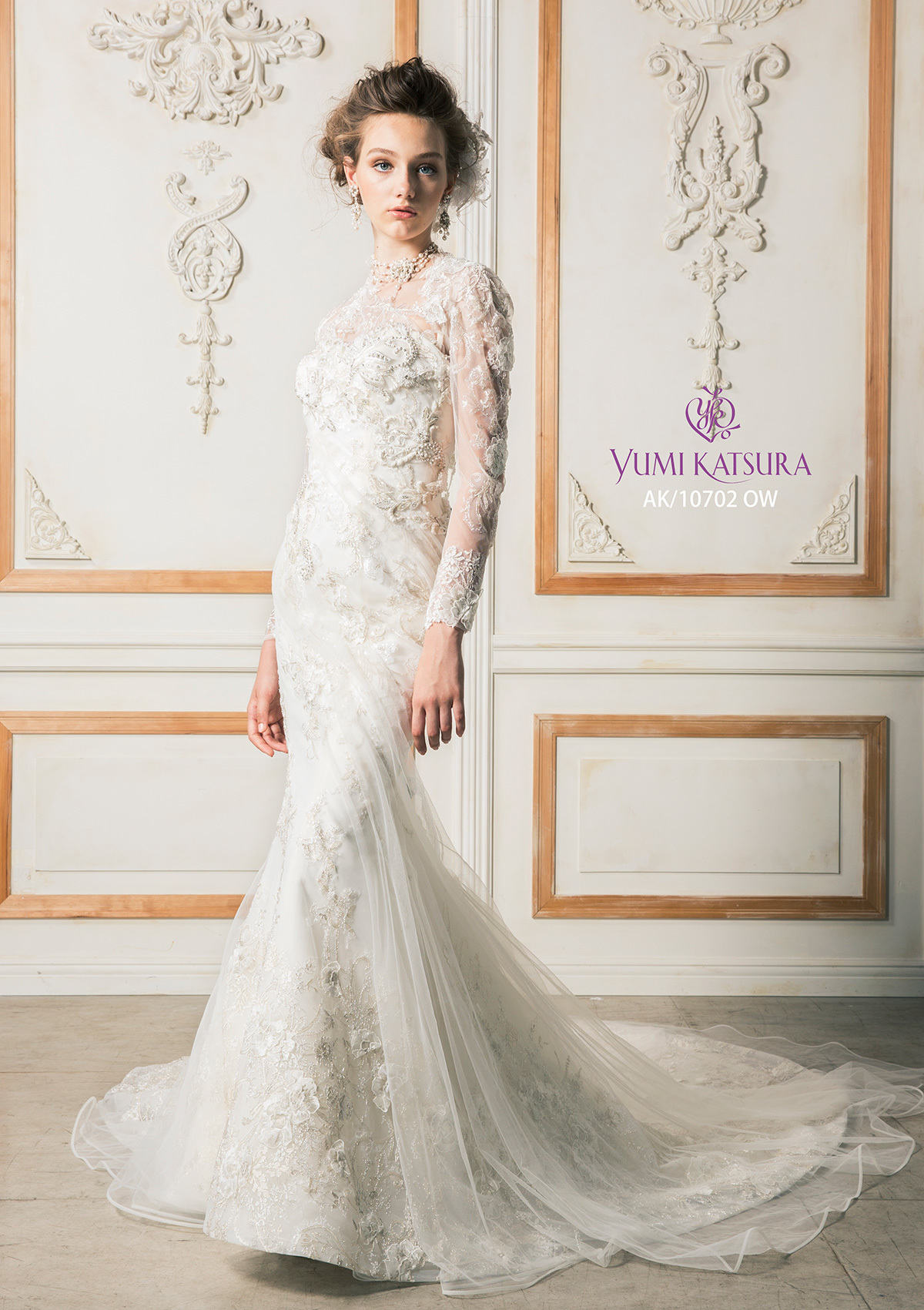 静岡市・富士市・沼津市のドレス専門店フィーノのウエディングドレス、桂由美AK-10702の画像1