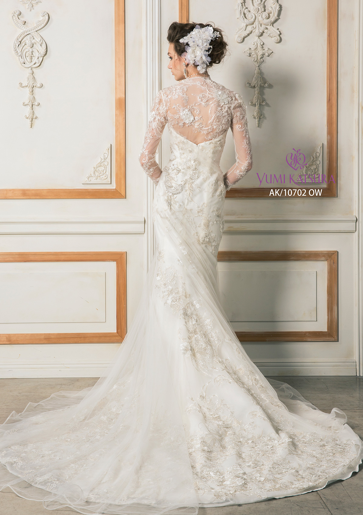 静岡市・富士市・沼津市のドレス専門店フィーノのウエディングドレス、桂由美AK-10702の画像4