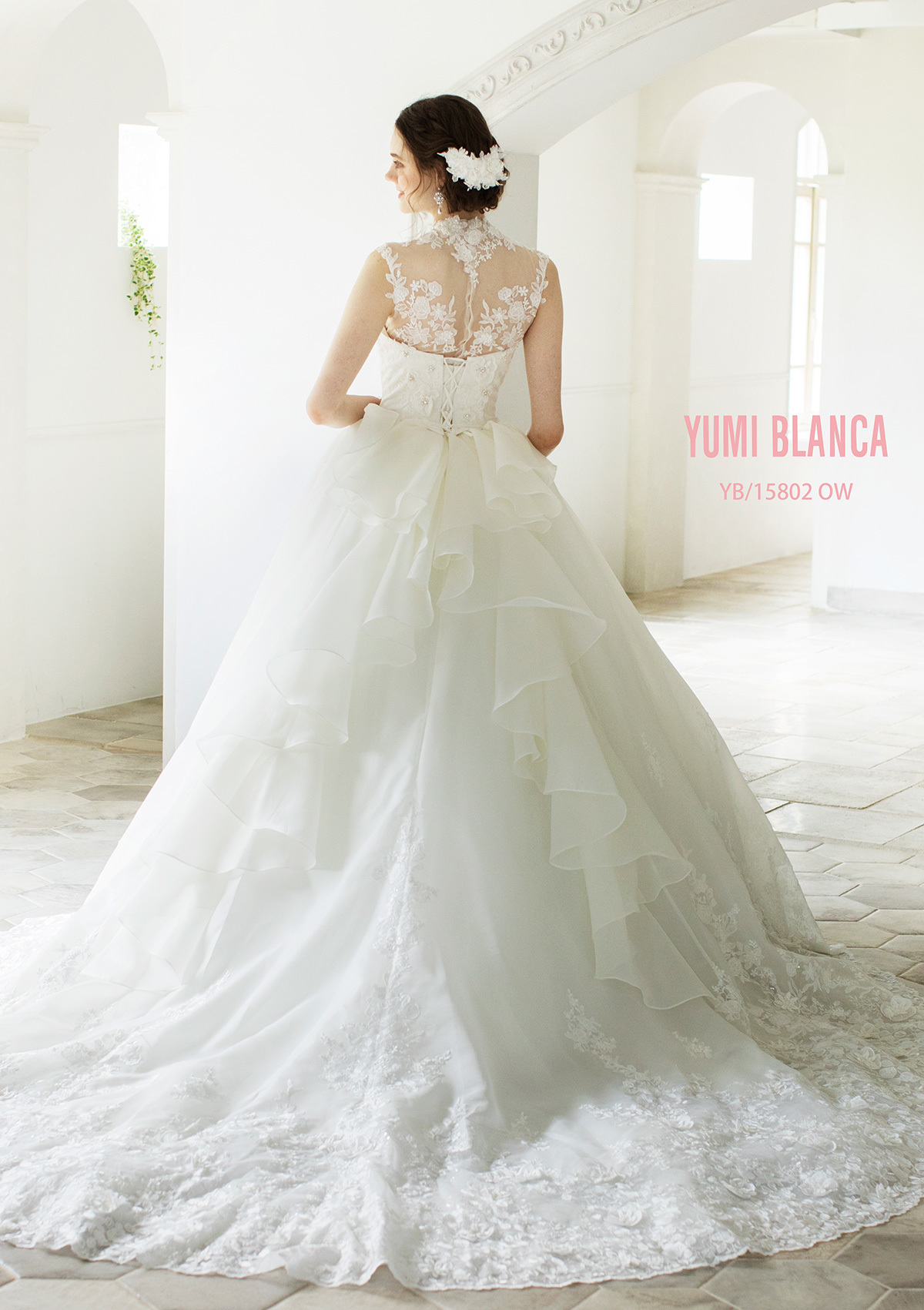 静岡市・富士市・沼津市のドレス専門店フィーノのウエディングドレス、桂由美YB-15802の画像4