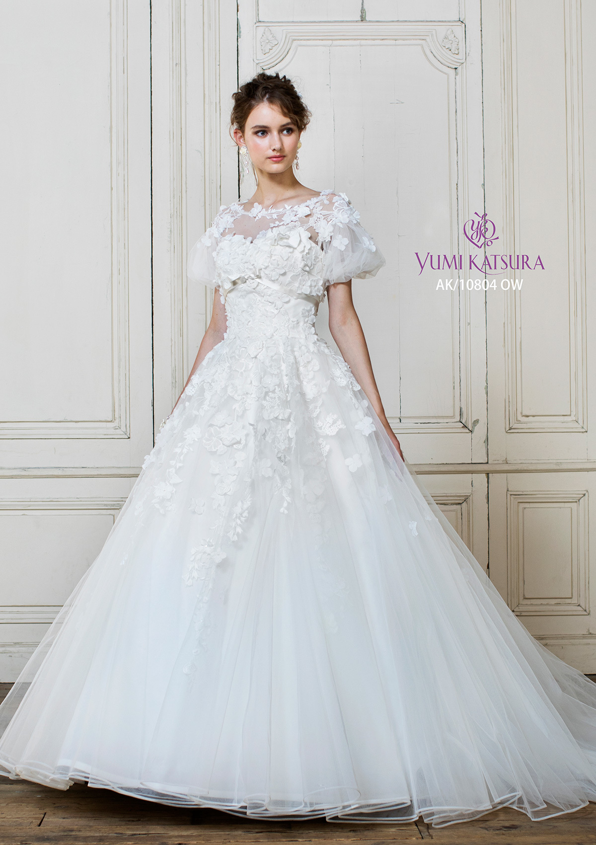 静岡市・富士市・沼津市のドレス専門店フィーノのウエディングドレス、桂由美AK-10804の画像1
