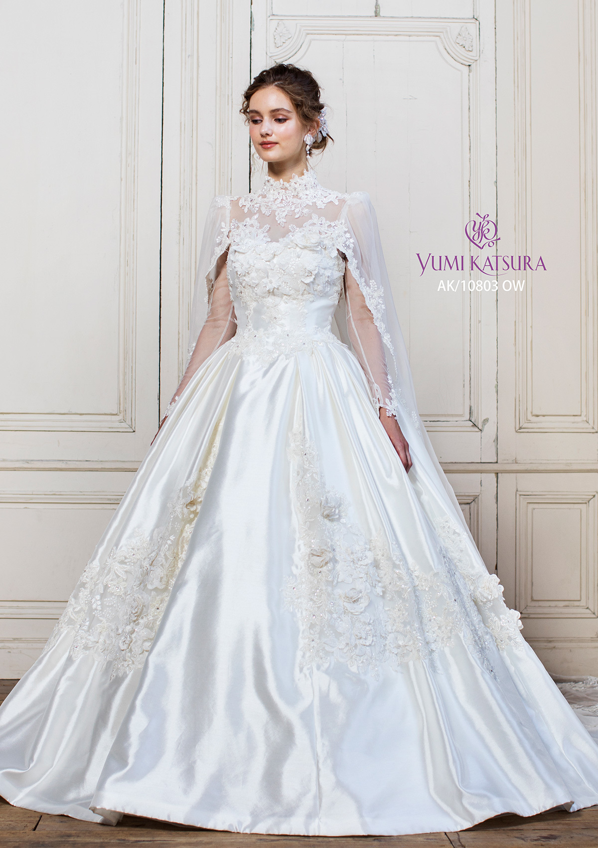静岡市・富士市・沼津市のドレス専門店フィーノのウエディングドレス、桂由美AK-10803の画像1
