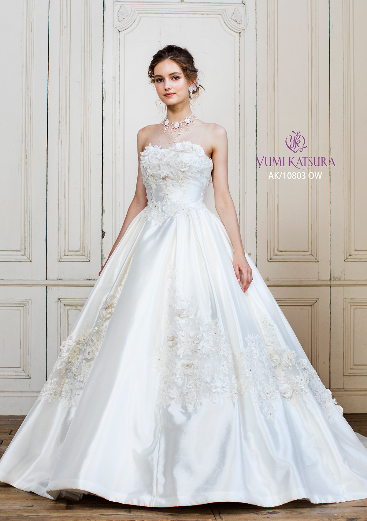 静岡市・富士市・沼津市のドレス専門店フィーノのウエディングドレス、桂由美AK-10803の画像3