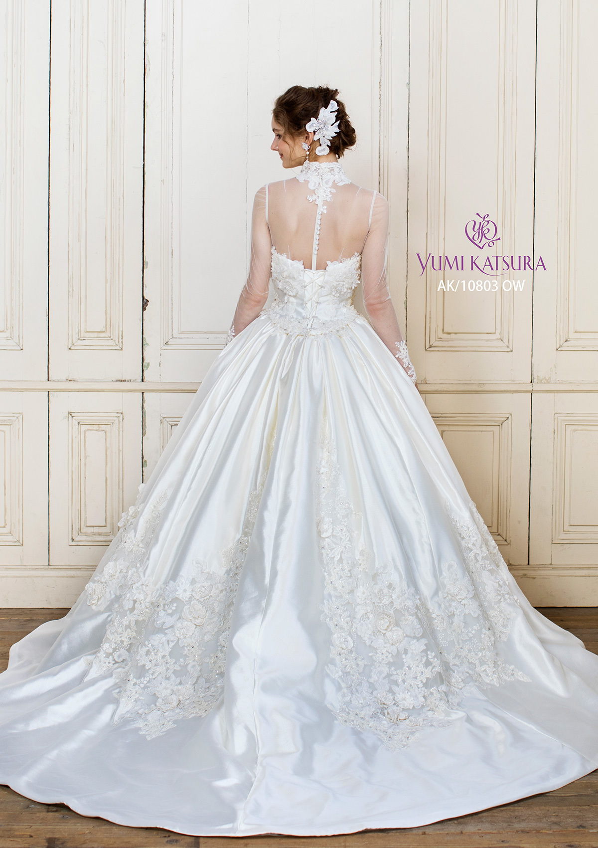 静岡市・富士市・沼津市のドレス専門店フィーノのウエディングドレス、桂由美AK-10803の画像6