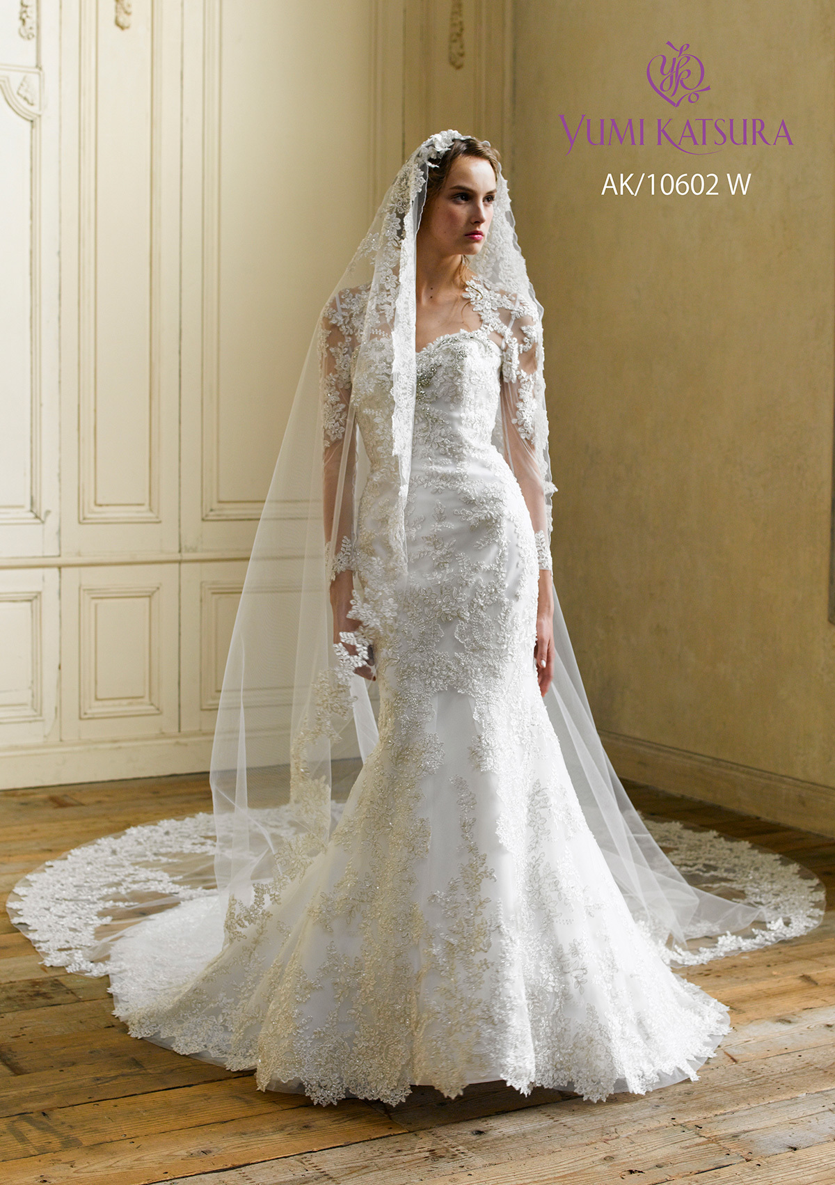 静岡市・富士市・沼津市のドレス専門店フィーノのウエディングドレス、桂由美AK-10602の画像1